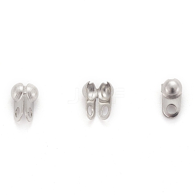 Tarnish Resistant 304 Stainless Steel Bead Tips X-STAS-R063-20-1