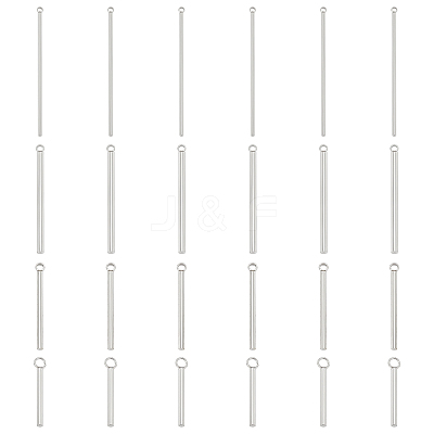 120Pcs 4 Size 304 Stainless Steel Pendants STAS-UN0021-85P-1