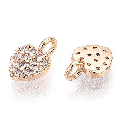 Brass Micro Pave Cubic Zirconia Charms X-KK-P157-14G-01-NF-1