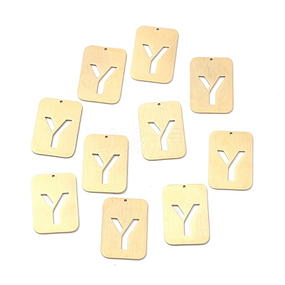 Ion Plating(IP) 304 Stainless Steel Pendants STAS-K216-49Y-G-1