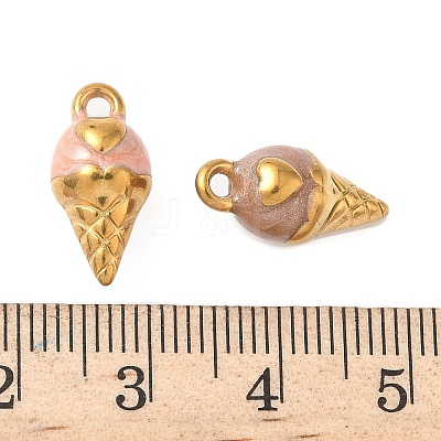 304 Stainless Steel Enamel Pendants STAS-I346-25G-07-1