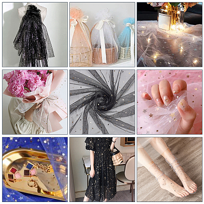 Polyester Gauze Fabric DIY-WH0759-44B-1