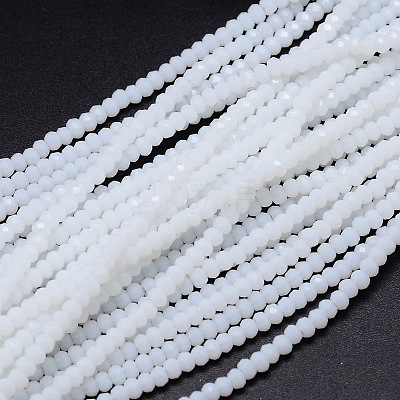 Faceted Rondelle Glass Beads Strands GLAA-M028-2mm-A12-1