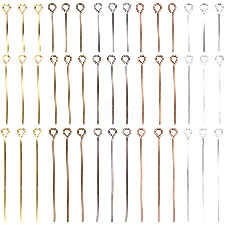 1800Pcs 15 Styles Brass & Iron Eye Pins KK-SP0002-43-1