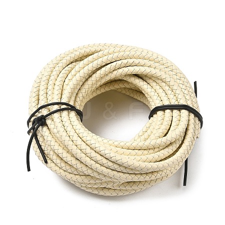 Braided Leather Cord with Core WL-F009-B07-6mm-1