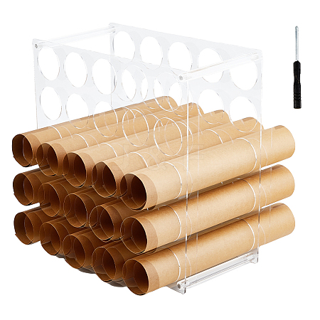 Acrylic Storage Rack for Vinyl Roll AJEW-WH0010-40-1