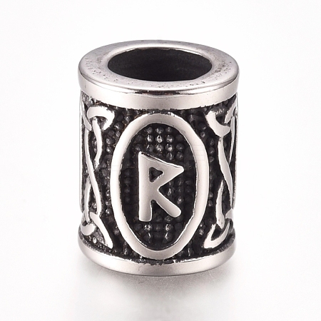 304 Stainless Steel European Beads OPDL-G010-06AS-01R-1