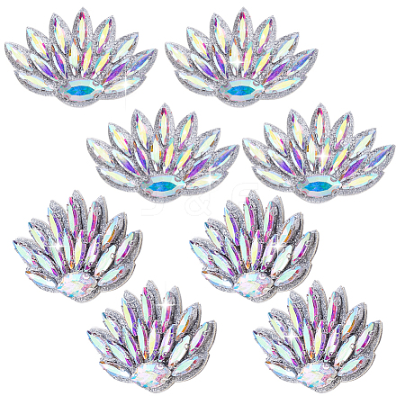 Glass Clothing Patches PATC-WH0028-025A-1