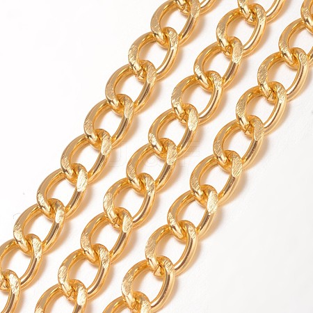 Aluminium Twisted Curb Chains CHA-K001-06G-1
