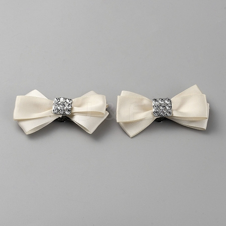 Polyester Bowknot Shoe Decorations FIND-WH0139-226A-1