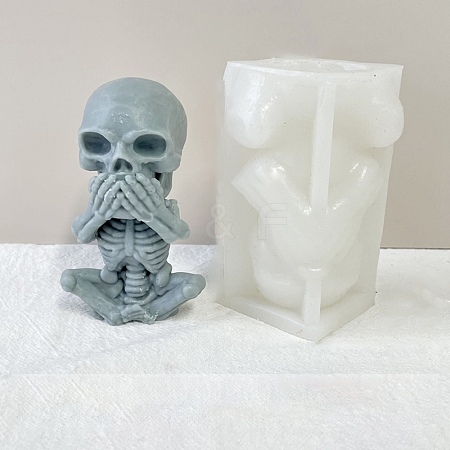 Halloween Theme DIY Candle Silicone Statue Molds DIY-C032-07-1