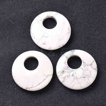 Natural Howlite Pendants G-F708-05F-1