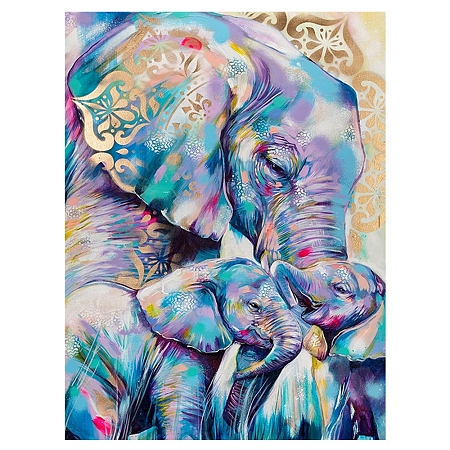 Elephant DIY Diamond Painting Kits PW-WG29114-01-1