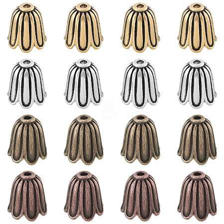 Tibetan Style Bead Caps TIBEB-FH0001-31-1