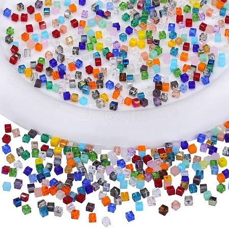 2 Bags Imitation Artificial Crystal Glass Beads GLAA-SZ0001-95A-10-1