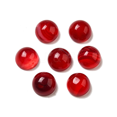 Natural Banded Agate Cabochons G-E492-H-31-1