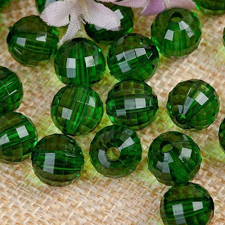 Transparent Acrylic Beads TACR-NH0001-E-12-1