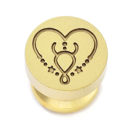 Constellation Golden Tone Wax Seal Brass Stamp Heads STAM-P002-02G-03-1