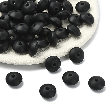 100Pcs Food Grade Eco-Friendly Silicone Beads SIL-YW0001-84J-1