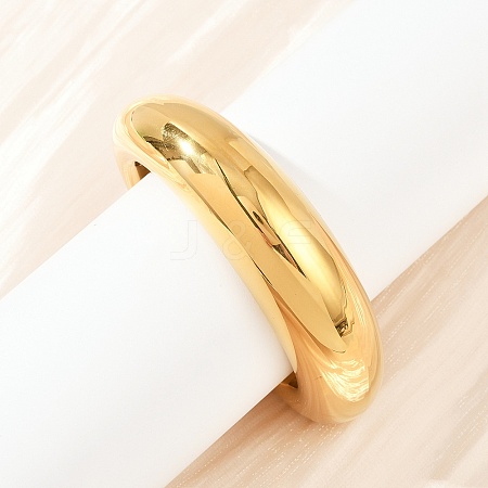 304 Stainless Steel Cuff Bangle for Women BJEW-K281-01G-1