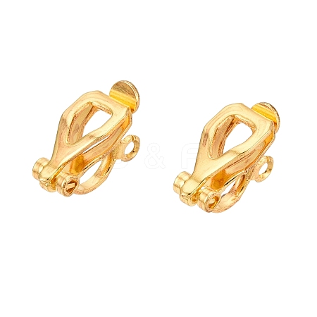 Iron Clip-on Earring Findings X-KK-R071-06G-1
