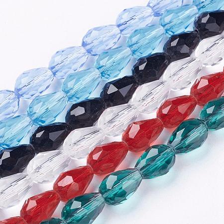 Glass Beads Strands GLAA-R024-11x8mm-M-1