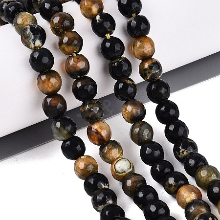 Natural Agate Beads Strands G-Q606-42A-05-1