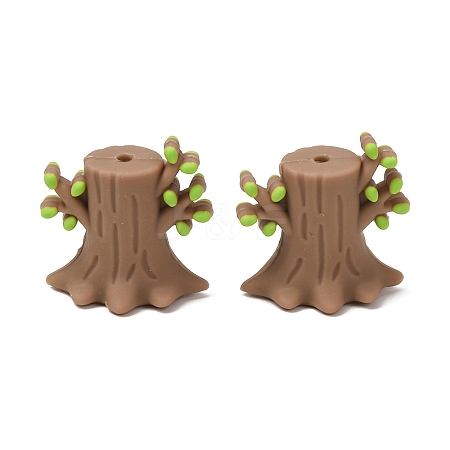 Food Grade Eco-Friendly Silicone Focal Beads SL-CBAECCD-02C-1