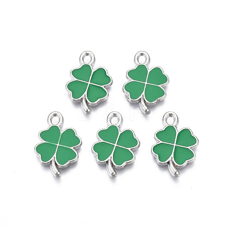 Rack Plating Alloy Enamel Pendants LS-ENAM-N055-088-01P-1