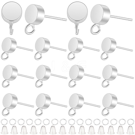 Brass Stud Earring Findings KK-CN0003-42S-1
