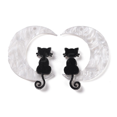 Halloween Printed Acrylic Pendants X-MACR-M021-01-1-1