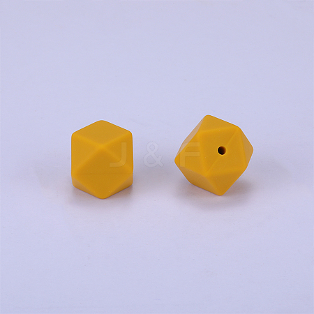 Hexagonal Silicone Beads SI-JX0020A-55-1