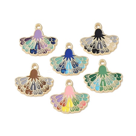 Rack Plating Alloy Enamel Pendants FIND-I038-07-1