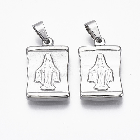 Non-Tarnish 304 Stainless Steel Pendants X-STAS-R112-002-1