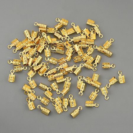 Brass Cord Ends FIND-WH0152-916B-G-1
