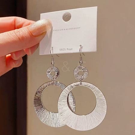 Zinc Alloy & Brass Dangle Earrings for Women WG06C10-02-1