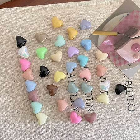 Opaque Acrylic European Beads X-OACR-I015-59-1