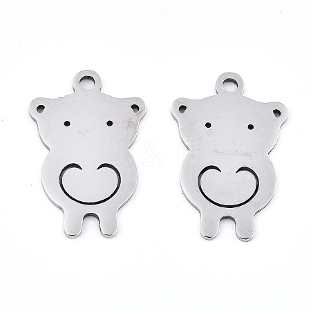 Non-Tarnish 201 Stainless Steel Pendants LS-STAS-S081-041-1