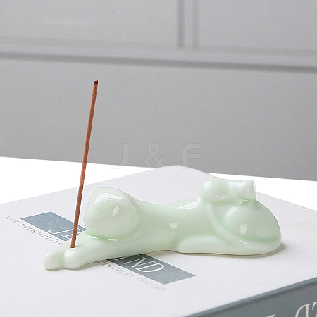 Cat Ceramic Incense Burners Holder PW-WG20C5E-01-1