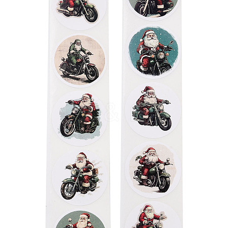 Christmas Round with Word Roll Stickers DIY-S045-01I-1