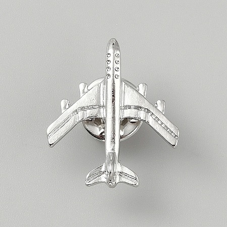 Airplane Alloy Lapel Pin Backs for Backpack Clothes JEWB-WH0044-02A-P-1