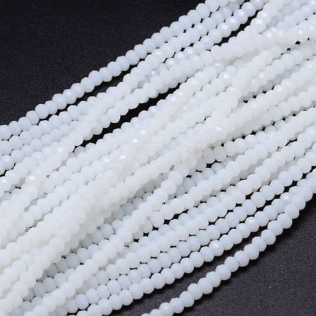 Faceted Rondelle Glass Beads Strands GLAA-M028-2mm-A12-1