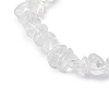 Natural Quartz Crystal Chips Stretch Bracelets for Women Men BJEW-JB11341-10-4