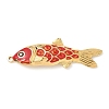 304 Stainless Steel Enamel Big Pendants X-STAS-L026-07G-04-1