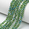 Electroplate Glass Beads Strands EGLA-A034-T6mm-I02-1