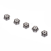 6-Petal Flower Tibetan Silver Bead Caps LS-AA188-3