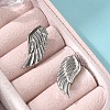 304 Stainless Steel Wing Clip-on Earrings EJEW-B116-04P-3