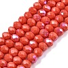 Electroplate Opaque Solid Color Glass Beads Strands LS-EGLA-A044-P4mm-L21-1