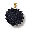 Synthetic Blue Goldstone Pendants G-E043-01A-03G-3