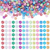 500Pcs Plastic Flower Beads KY-TADJ0001-07B-1